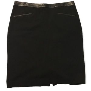 Talbots Black Pencil Skirt 12